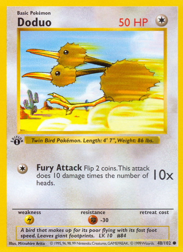 Doduo – Base 48/102 Pokémon card
