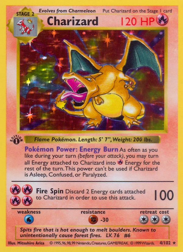 Charizard – Base 4/102 Pokémon card