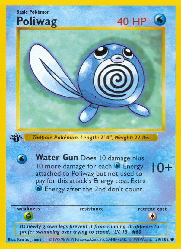 Poliwag – Base 59/102 Pokémon card
