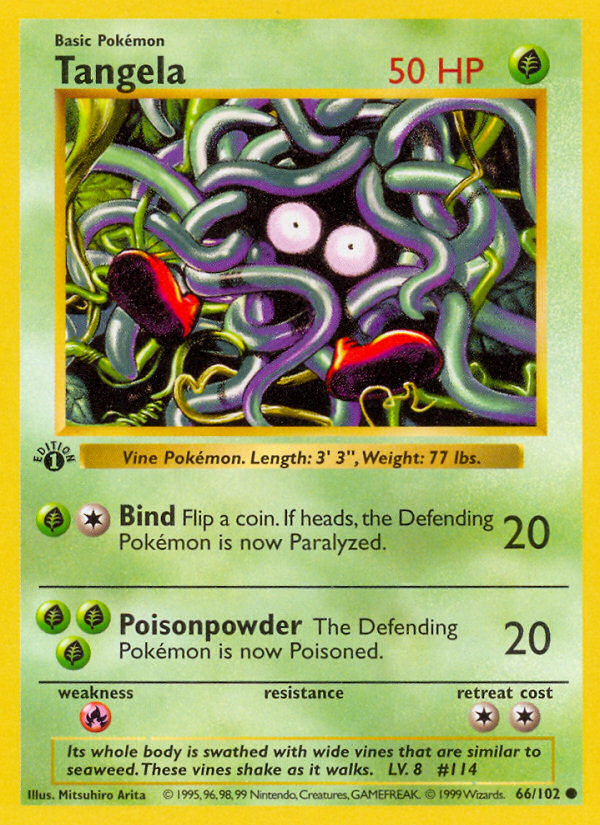 Tangela – Base 66/102 Pokémon card