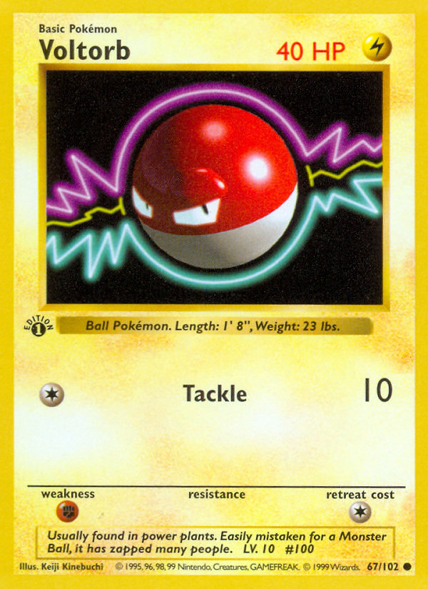 Voltorb – Base 67/102 Pokémon card