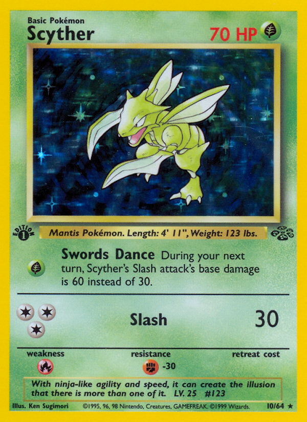 Scyther – Jungle 10/64 Pokémon card