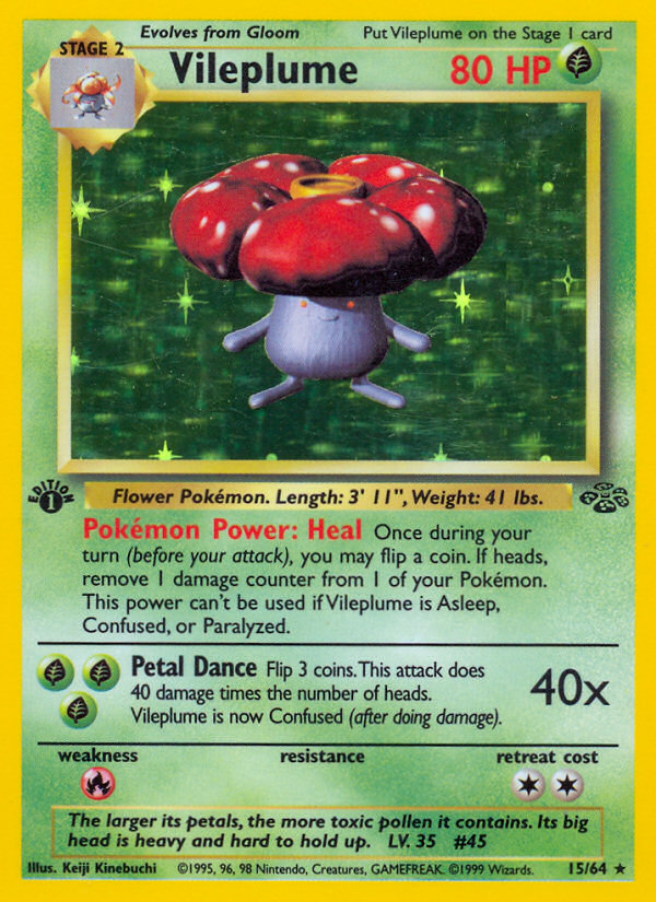 Vileplume – Jungle 15/64 Pokémon card