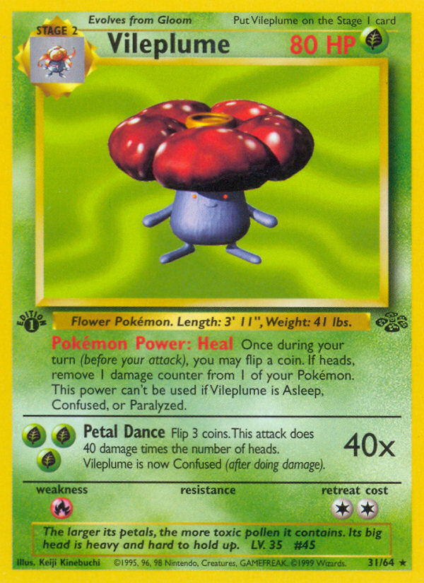Vileplume – Jungle 31/64 Pokémon card