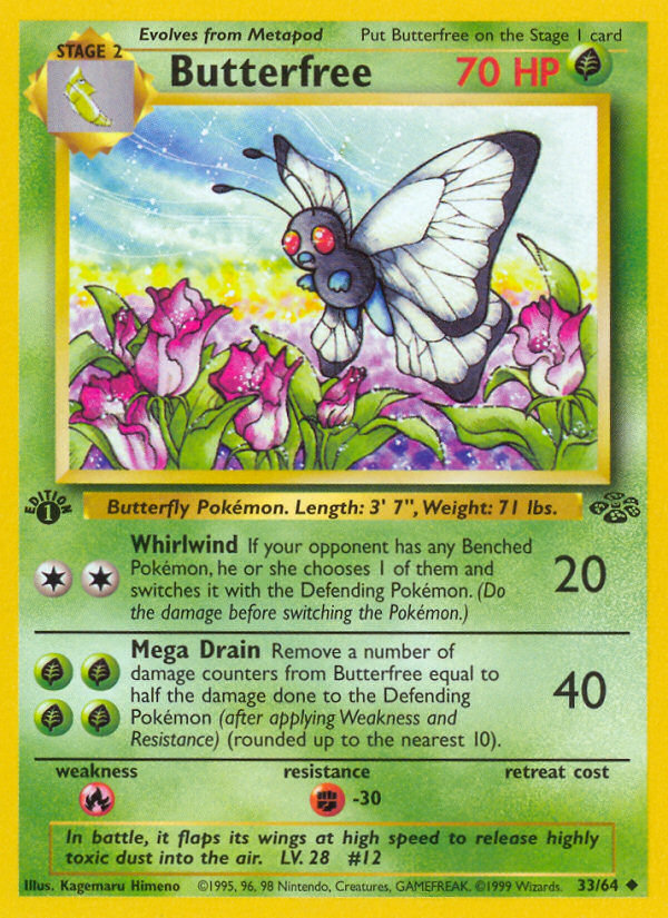 Butterfree – Jungle 33/64 Pokémon card