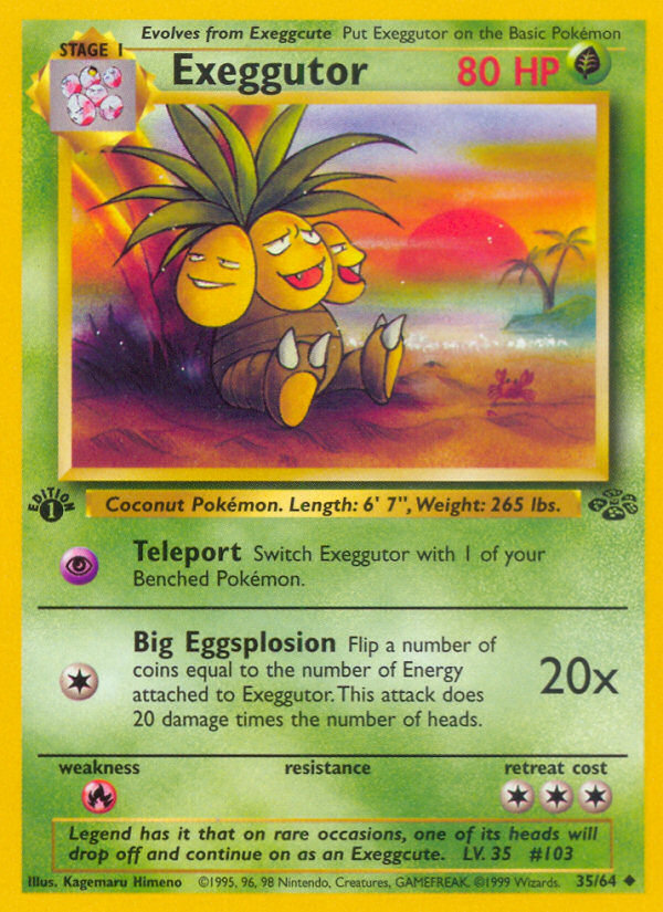 Exeggutor – Jungle 35/64 Pokémon card
