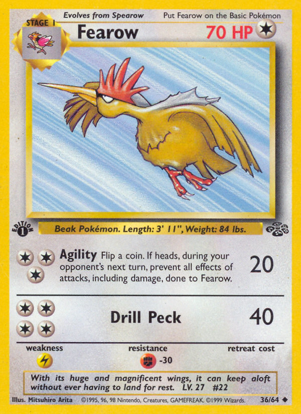 Fearow – Jungle 36/64 Pokémon card