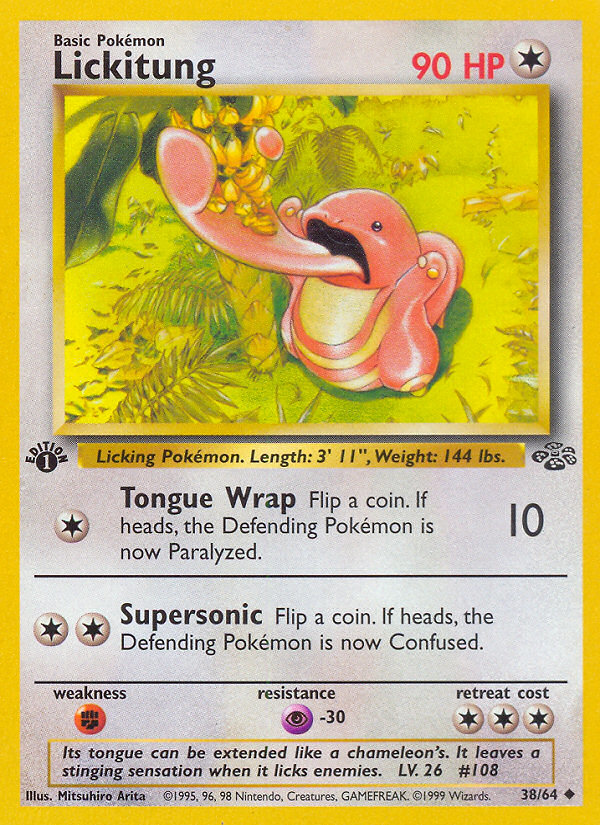 Lickitung – Jungle 38/64 Pokémon card