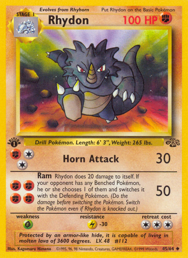 Rhydon – Jungle 45/64 Pokémon card