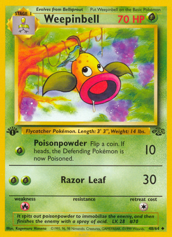 Weepinbell – Jungle 48/64 Pokémon card