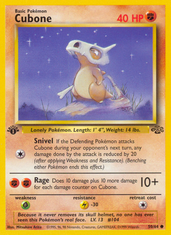 Cubone – Jungle 50/64 Pokémon card