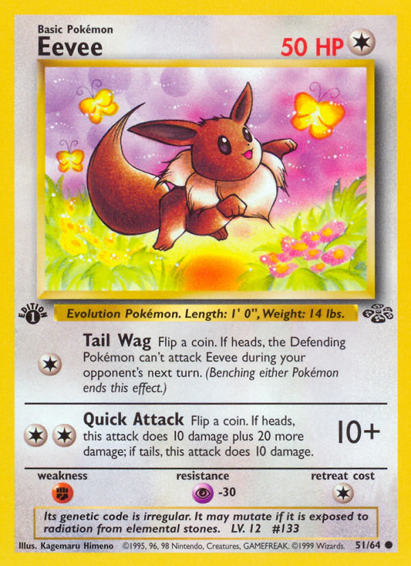 Eevee – Jungle 51/64 Pokémon card
