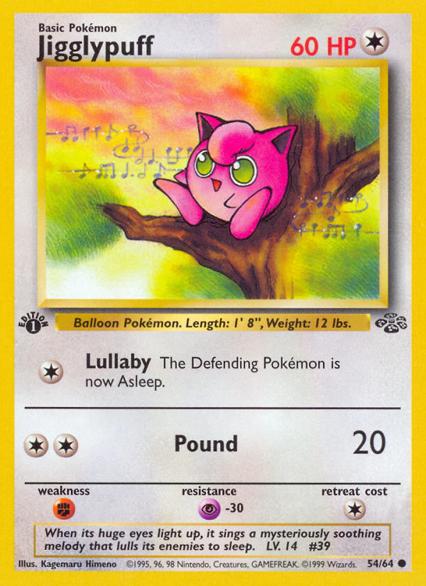 Jigglypuff – Jungle 54/64 Pokémon card
