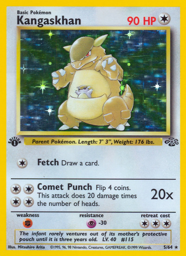 Kangaskhan – Jungle 5/64 Pokémon card