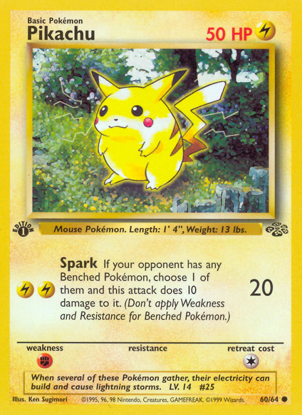 Pikachu – Jungle 60/64 Pokémon card