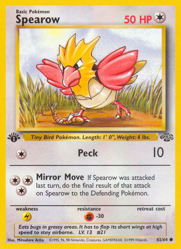Spearow – Jungle 62/64 Pokémon card