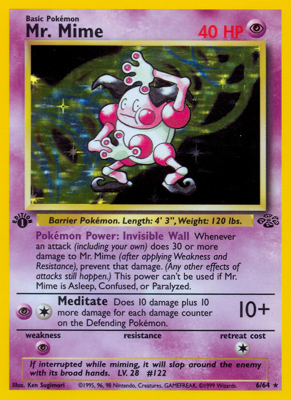 Mr. Mime – Jungle 6/64 Pokémon card