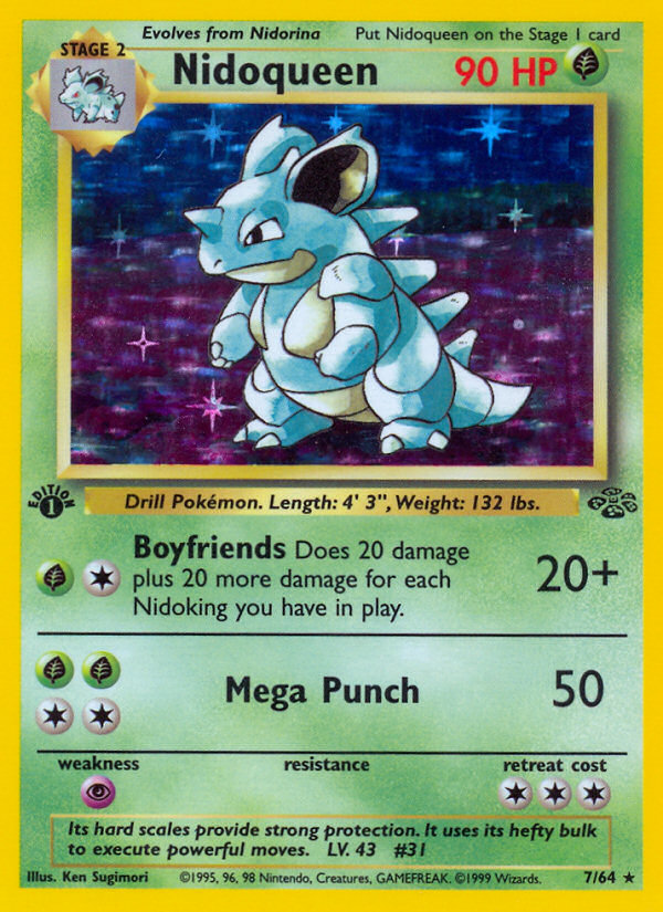 Nidoqueen – Jungle 7/64 Pokémon card