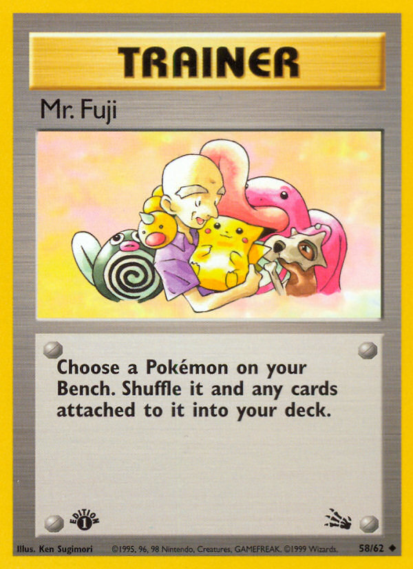 Mr. Fuji – Fossil 58/62 Pokémon card