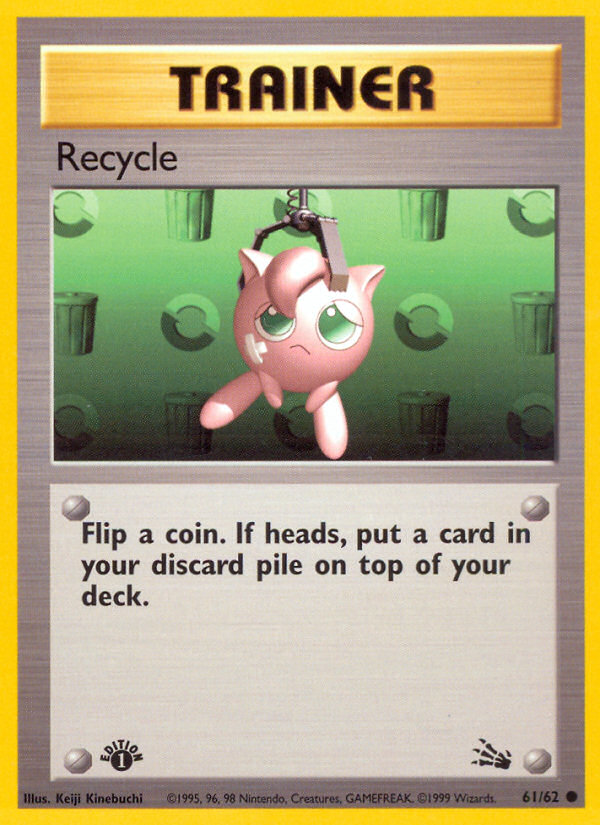 Recycle – Fossil 61/62 Pokémon card