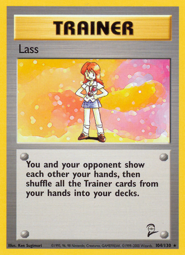 Lass – Base Set 2 104/130 Pokémon card