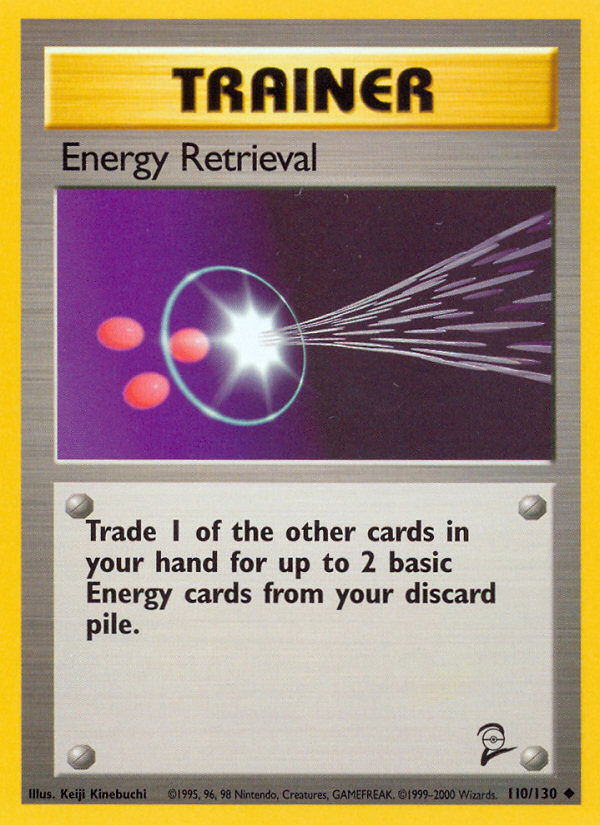 Energy Retrieval – Base Set 2 110/130 Pokémon card