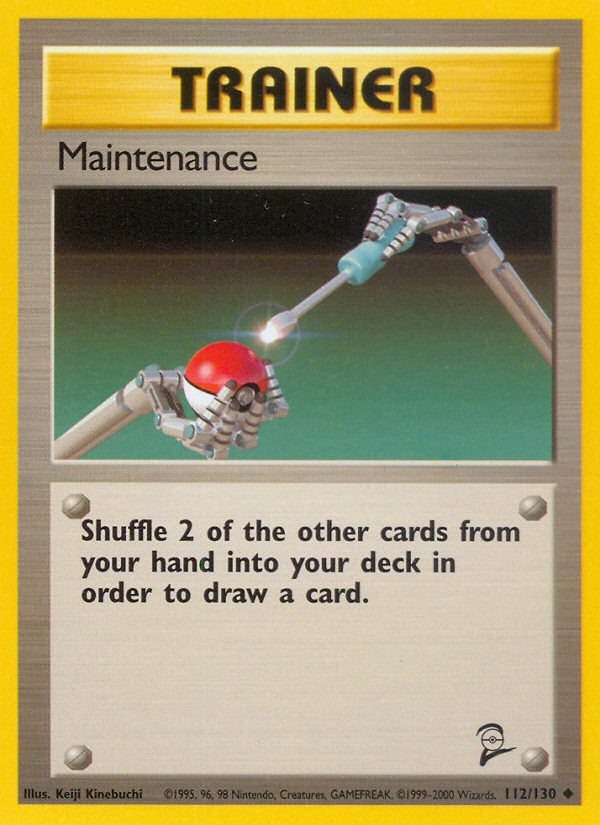 Maintenance – Base Set 2 112/130 Pokémon card