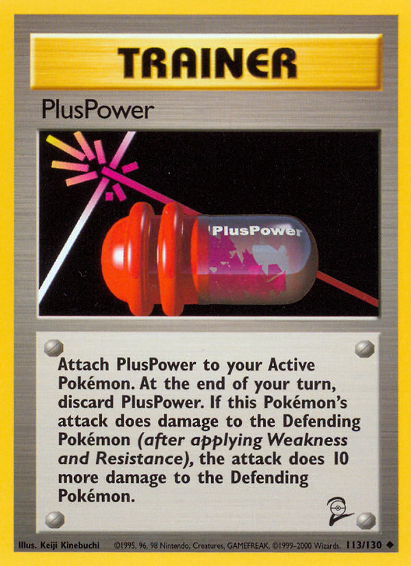 PlusPower – Base Set 2 113/130 Pokémon card