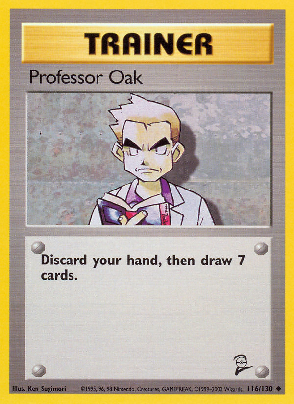 Professor Oak – Base Set 2 116/130 Pokémon card