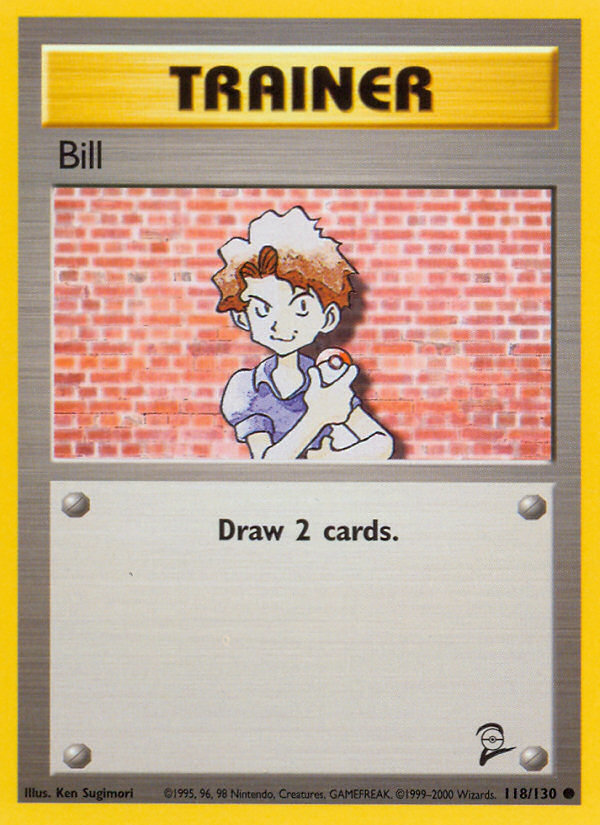 Bill – Base Set 2 118/130 Pokémon card