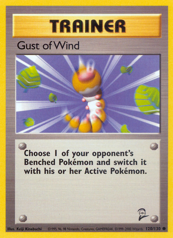 Gust of Wind – Base Set 2 120/130 Pokémon card