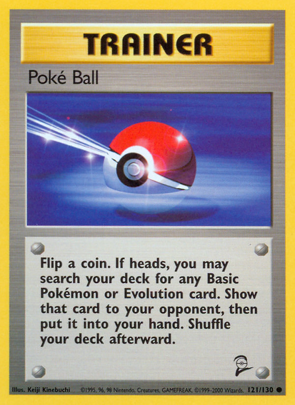 Poké Ball – Base Set 2 121/130 Pokémon card