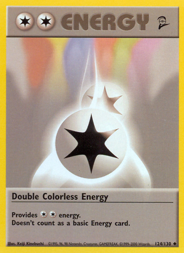 Double Colorless Energy – Base Set 2 124/130 Pokémon card