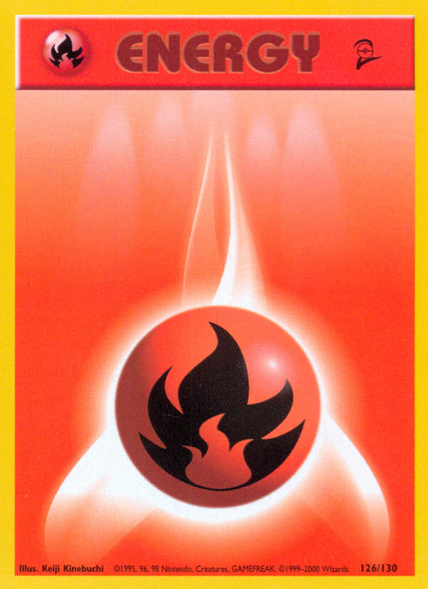 Fire Energy – Base Set 2 126/130 Pokémon card