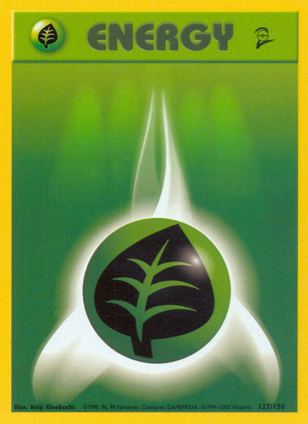 Grass Energy – Base Set 2 127/130 Pokémon card
