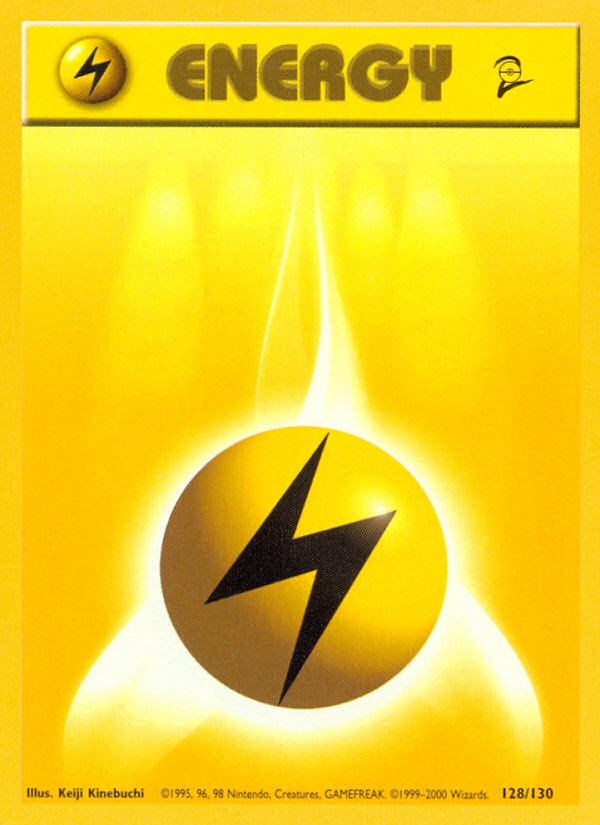 Lightning Energy – Base Set 2 128/130 Pokémon card