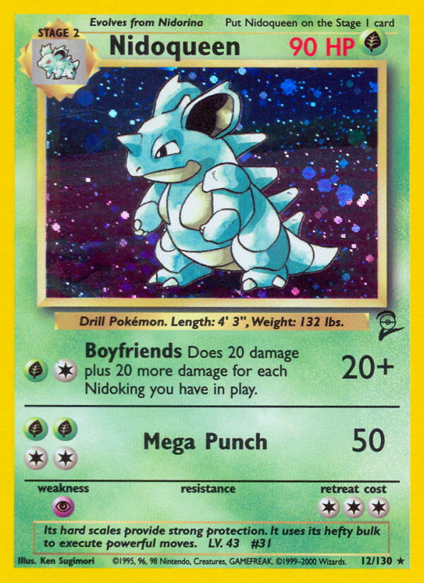 Nidoqueen – Base Set 2 12/130 Pokémon card