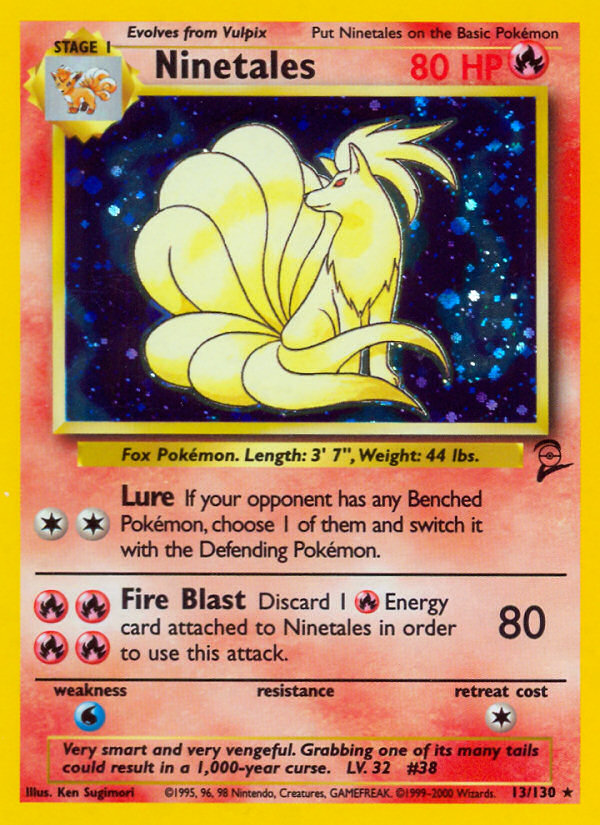 Ninetales – Base Set 2 13/130 Pokémon card