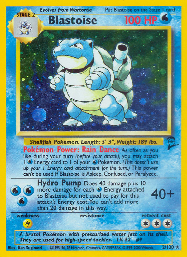 Blastoise – Base Set 2 2/130 Pokémon card