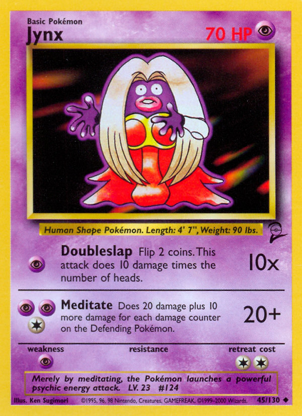 Jynx – Base Set 2 45/130 Pokémon card