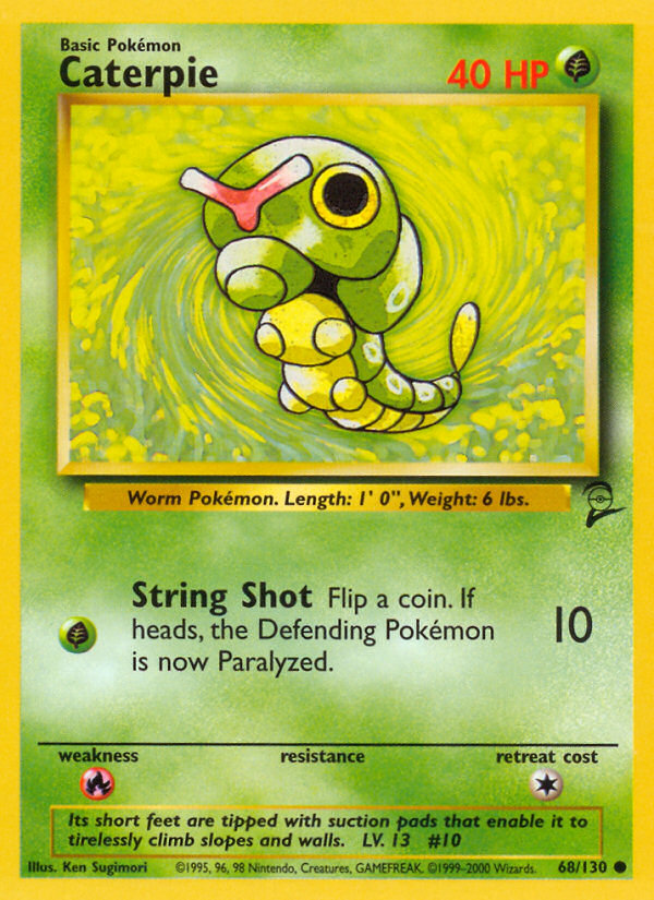 Caterpie – Base Set 2 68/130 Pokémon card