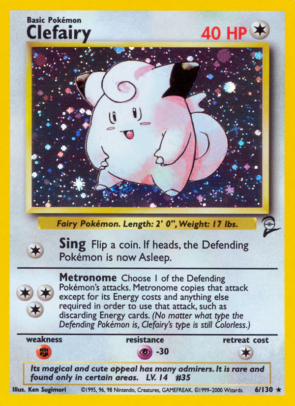 Clefairy – Base Set 2 6/130 Pokémon card