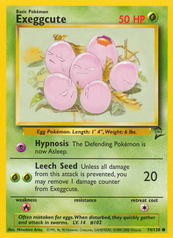Exeggcute – Base Set 2 74/130 Pokémon card