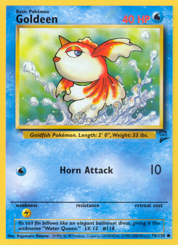 Goldeen – Base Set 2 76/130 Pokémon card