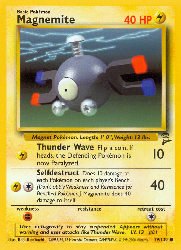 Magnemite – Base Set 2 79/130 Pokémon card