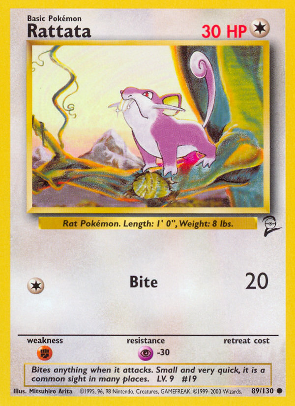 Rattata – Base Set 2 89/130 Pokémon card