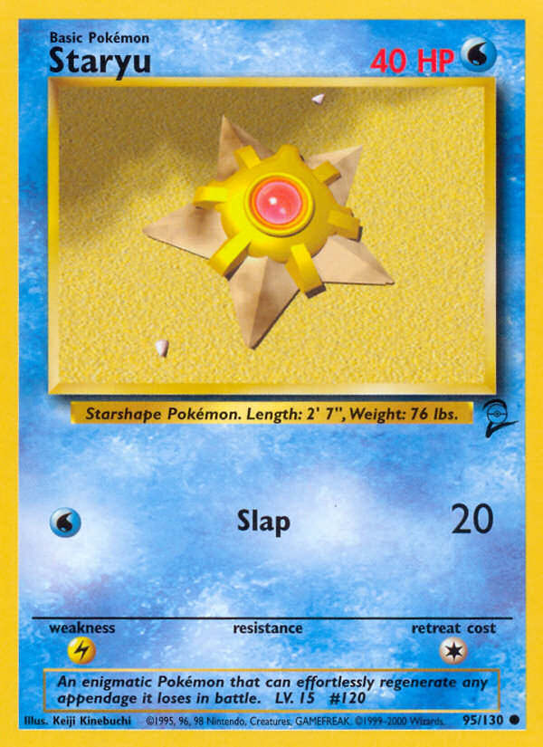 Staryu – Base Set 2 95/130 Pokémon card