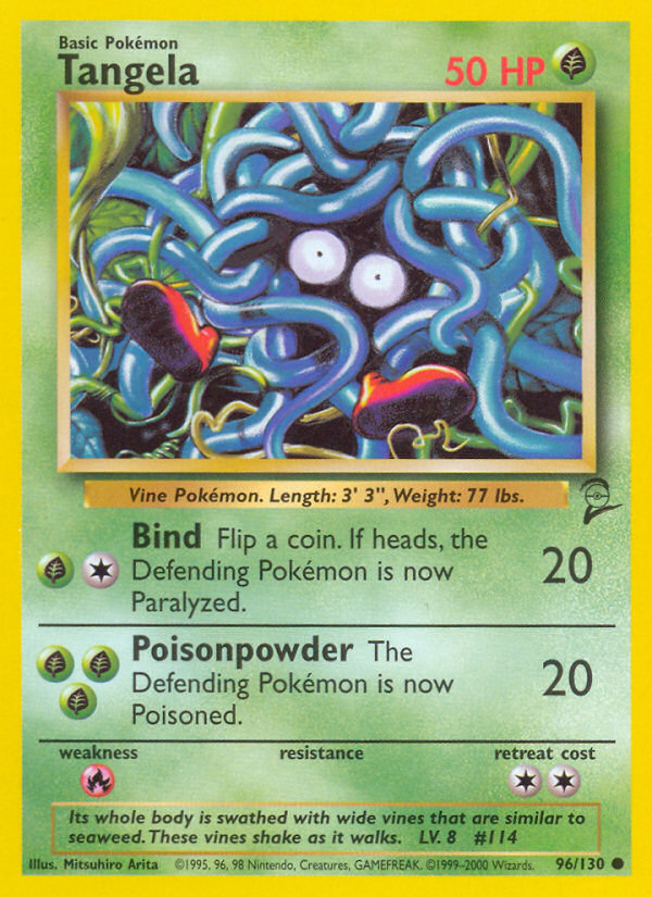 Tangela – Base Set 2 96/130 Pokémon card