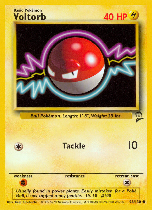 Voltorb – Base Set 2 98/130 Pokémon card