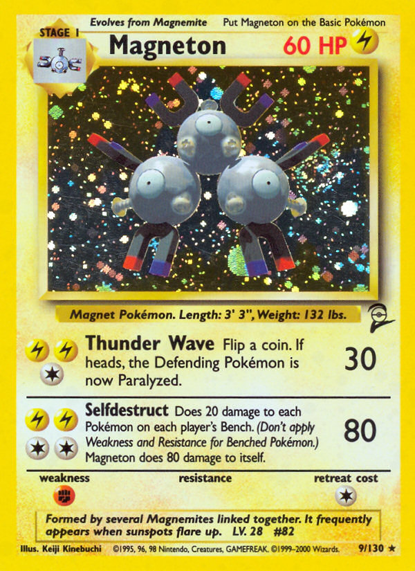 Magneton – Base Set 2 9/130 Pokémon card